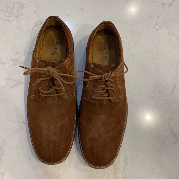Shoes | Freeman Mens Lace Up Brown Dress Shoe 75 Like New  display picture 3